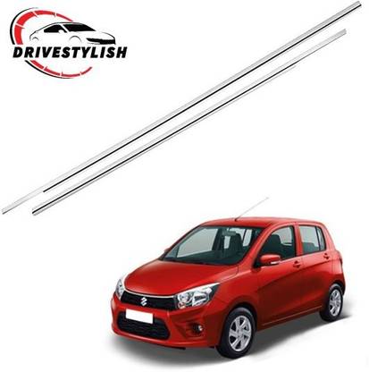 DriveStylish Car Window Lower Garnish Frame Kit Maruti Suzuki Celerio Chrome NA NA Side Garnish