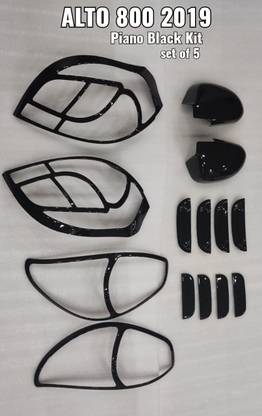 Autxin Exterior Chrome Accessories Combo Kit for Black Combo Kit for ALTO 800 Chrome Maruti Alto 800 Side Garnish