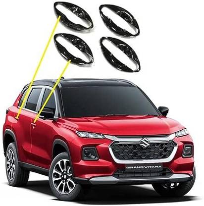 CCE Black Chrome Accessories Combo Kit for Maruti Grand Vitara (2022 - Present)-012 Chrome Maruti Grand Vitara Rear Garnish