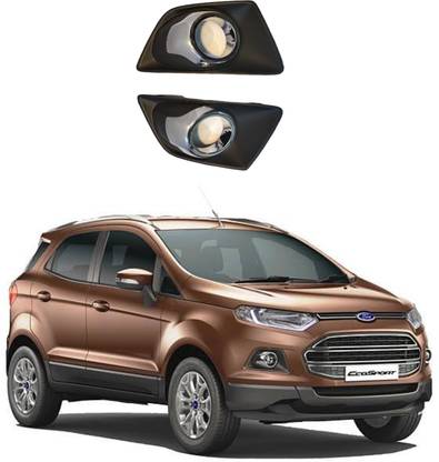 AMARIO Fog Light Bezel/Cover With Chrome Finish For Ecosport Type1 (2015-2017) Set Of 2 Chrome, Matte Ford Ecosport Front Garnish