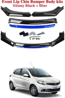 XZRTZ Car Front Bumper Spoiler Splitter Body Kit Side Skirt Front Bumper Guard 486 Matte, Glossy Tata Tiago Front Garnish