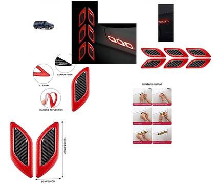 Max In Carbon Fiber Graphic Car Reflective Sticker, Warning Sign for alcazar Glossy Hyundai NA Side Garnish