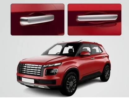 AutoZone Door Catch Handle Cover Chrome Finishing Suitable For Hyundai Venue (2022-2023) Chrome Hyundai Venue S 1.0 Petrol Side Garnish
