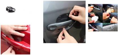 Max In 3D Car Door Invisible Handle Cup Scratch Guard Sticker for fiesta classic Glossy Ford Fiesta Classic Side Garnish