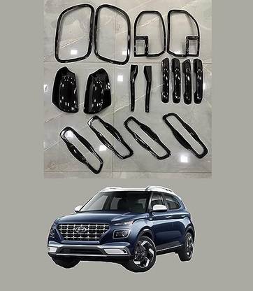 CCE Car Black Chrome Accessories Combo Kit for Hyundai Venue (2022 - Present)-010 Chrome Hyundai Venue E Diesel Rear Garnish