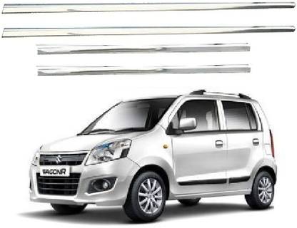 AutoZeal Lower Window Garnish (Chrome) Set of 4 For Maruti Old Wagonr All Model Chrome Maruti Wagon R ABS Side Garnish