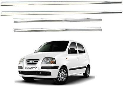 AutoZeal Lower Window Garnish (Chrome) Set of 4 For Hyundai Santro Xing All Model Chrome Hyundai Santro Xing Side Garnish