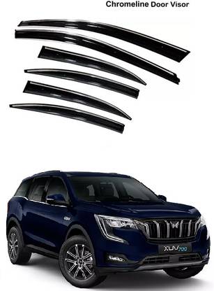 AutoZeal Car Cromeline Door Visor Set of 6 For Mahindra Xuv700 All Models Glossy Mahindra XUV Side Garnish
