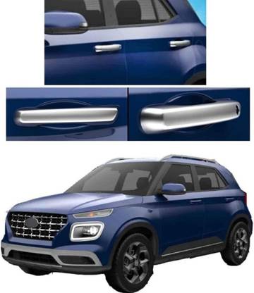 AutoZone Door Catch Handle Cover Chrome Finishing Suitable For Hyundai Venue (2019-2021) Chrome Hyundai Venue S 1.0 Petrol Side Garnish
