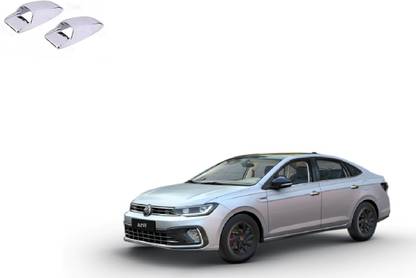 SumaCart Windshield Wiper Spray Nozzle Chrome Cover For Volkswagen Virtus (Set of 2pcs) Chrome NA NA Front Garnish