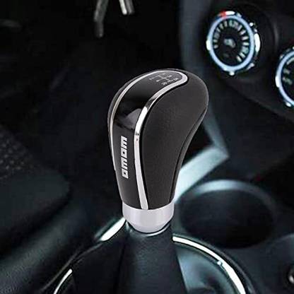 YOURKARTS.COM Leather & Chrome Gear Shift Knob - 5/6 Speed Manual/Automatic Transmission Car Gear Lever