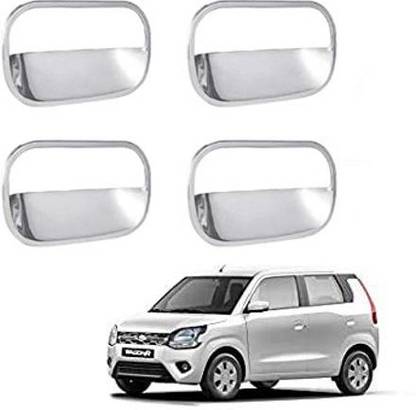 Bubu Car silver Plated chrome door handle finger Guard For Maruti wagonR (2019 Onward Car Grab Handle Cover