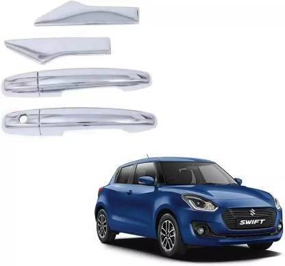 DIGICLIMBER Car silver Plated Door Handle Catch Cover for Swift 2018 Onward Car Grab Handle Cover