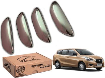 WolkomHome Premium Quality Chrome Door Handle Cover with Free Extra dual side Tape Go Plus Car Grab Handle Cover