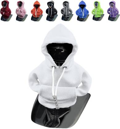 AUTO BEAST Gear Hoodie-white Car Grab Handle Cover