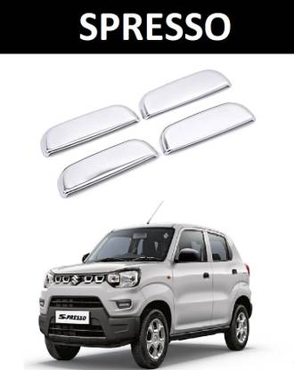 Autoxygen Maruti S-presso Car Chrome Plated Front and Rear Door Handle Cover Car Grab Handle Cover