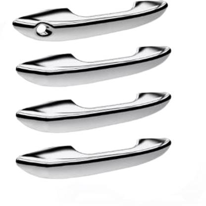 Lamkoti Car silver Plated chrome door handle cover for Hyundai Grand i10 Nios Car Grab Handle Cover