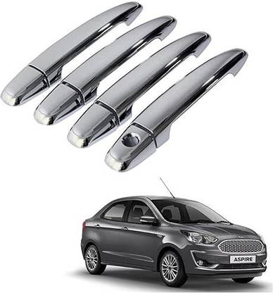 Uneestore Chrome Door Handle COVER for Ford Figo Aspire Car Grab Handle Cover