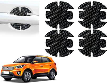 AUTO PEARL Car Door Scratch Protection Sticker Finger Guard (PU) Black Blk30 Car Grab handle