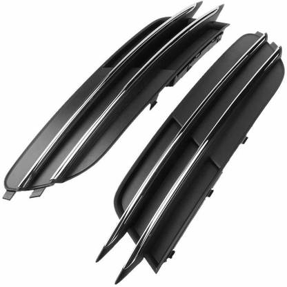 AtoZAutoParts Pair Front Bumper Lower Fog Light Grille Trims Audi A6 C7 Car Grill Cover
