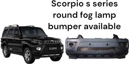 shivam shubham FRONT BUMPER SCORPIO S-11 WITH FOG LAMP CUT Car Grill Cover