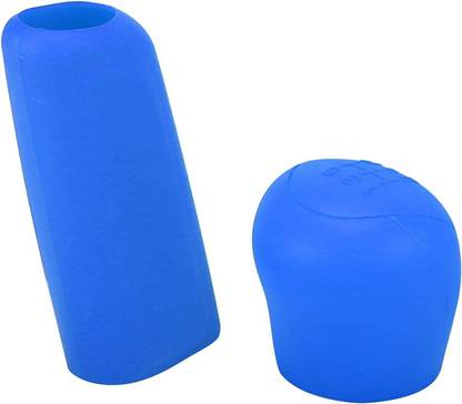 Ride2joy Blue 2Pcs Set Silicone Gear Shift Knob Cover Hydraulic Horizontal Car Hand Brake