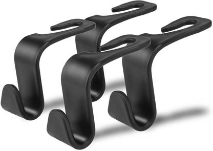 FlashGear Car Seat Headrest Hook For Hanging Bags, Coats, And Accessories Car Side Seat Catcher