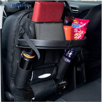 Auto Oprema Organizer PU Bag With Folding Car Meal Tray Car Multi Pocket
