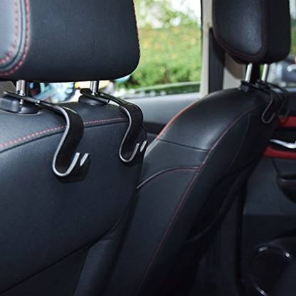 RideDeck Car Seat Back Hook Car L-shaped Hidden Headrest Hook Car Side Seat Catcher