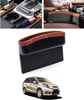 AYW Tan Side Seat Catcher With Bottle Holder For Car 186 Car Side Seat Catcher