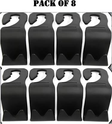 DeoDap 8pcs Car Backrest Hanger/Car Seat Headrest Hooks/Back Seat Organizer Hanger Hook Car Side Seat Catcher