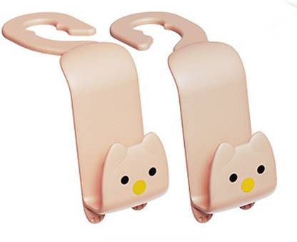 Orange Paper Meow Series Car Hanging Organizer Pink Color (Pack of 2) Car Storage Bag & Bin