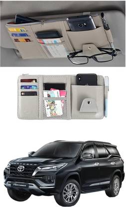 FF TRADERS Car Visor Hanging Organiser for Fortuner Car Multi Pocket