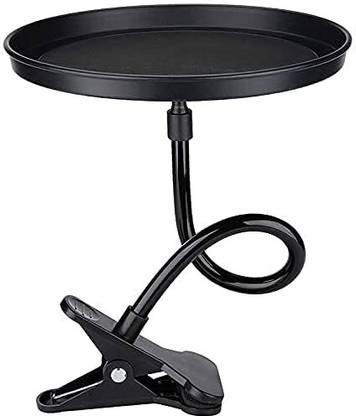 GOLKIPAR 360-degree Swivel Stand Folding Car Food Tray with Clamp Bracket Cup Holder Cup Holder Tray Table