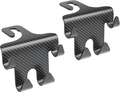 Jinila Car Headrest Hook With Mobile Phone Holder Car Back Seat Hooks (2 Pcs) Car Multi Pocket