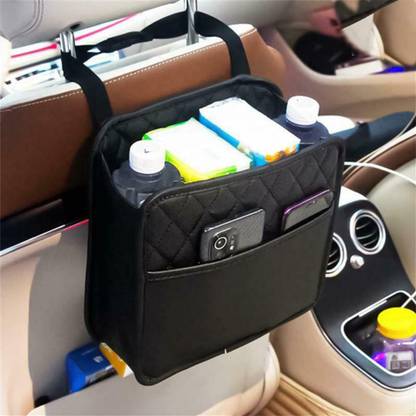 Ofifo Car Seat Back Hanging Bag Car Document Holder Multi-Pocket Bottle Bag Storage Car Storage Bag