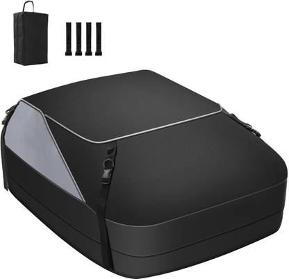 Ofifo Car Rooftop Cargo Carrier, Car Roof Bag 15 Cubic Feet Reinforced Waterproof Car Storage Bag