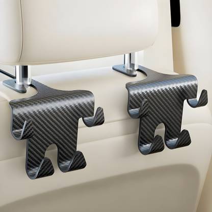 Jinila Car Storage Headrest Hanger Holder Hooks Organizer Vehicle Backseat Hanger 2PCS Car Multi Pocket