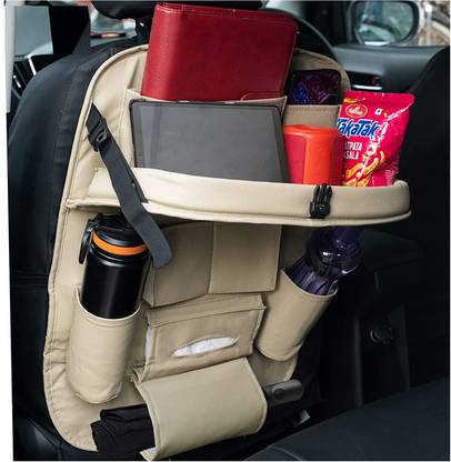 GTK Car Organizer Back Seat - Beige Car Multi Pocket