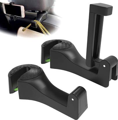 Genesis Car Seat Hanger with stand Black 2pcs Car Side Seat Catcher
