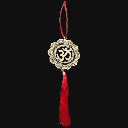 AUTODIFY AUM Car Mirror Hanging Decor : Brass Threads Ornament Car Hanging Ornament