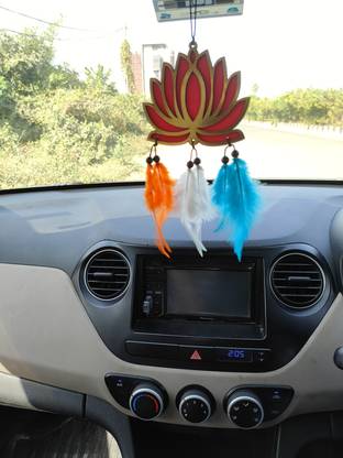 VM STORE P29 KAMAL RED TIRANGA Car Hanging Ornament