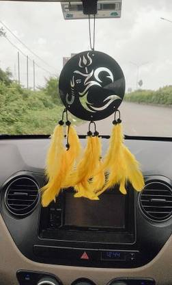 Dalli Nesh Om Logo With Ganesh Ji Hanging Dream Catcher Car Hanging Ornament