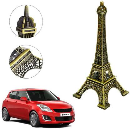 AUTO PEARL Small Eiffel Tower Decorative Showpiece for Car Dashboard for Swift 2015-2017 Car Hanging Ornament