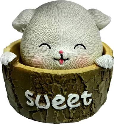 Ayyappantraders Sweet Cat Bobblehead Head Shaking Car Dashboard Idol Car Hanging Ornament