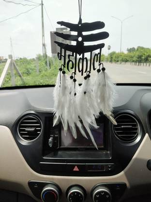 Dalli Nesh mahakal white Car Hanging Ornament