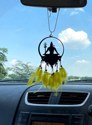 honeywolf shiva rear mirror Car Hanging Ornament