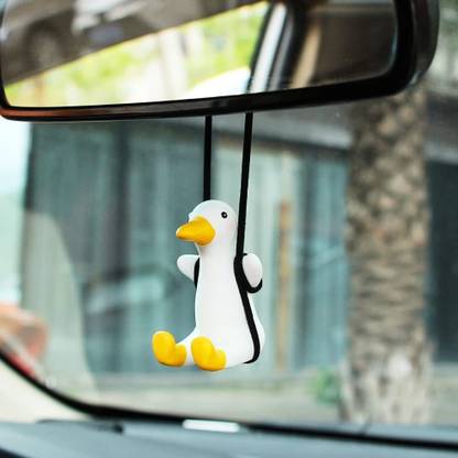 Campark Car Hanging Ornament Cute, Hanging Duck for Rear View Mirror Car Hanging Ornament