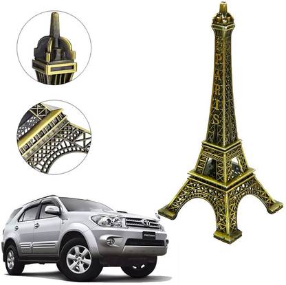 AUTO PEARL Small Eiffel Tower Decorative Showpiece for Car Dashboard for Fortuner T1 Car Hanging Ornament