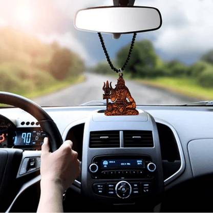 M Men Style Lord Shiv Mahadev Bholenath Car Rearview Mirror Accessories SCrMa2024148 Car Hanging Ornament